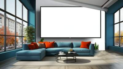 interior of a room with a frame Wall mural