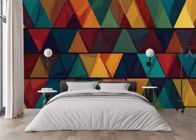 seamless geometric pattern Wall mural