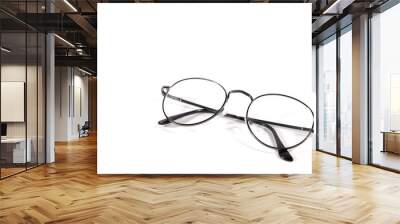 glasses isolated white background Wall mural