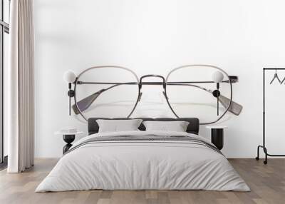 Vintage glasses isolated white background Wall mural