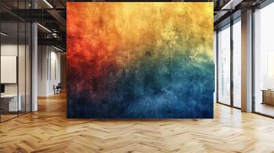 Abstract grainy texture, retro style, gradient transitions of dark and bright colors. Banner background Wall mural