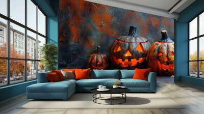 Halloween background, copy space Wall mural