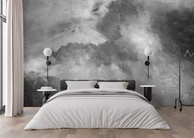 Abstract gray watercolor background texture Wall mural