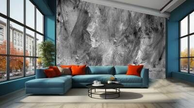 Abstract grey watercolor background texture Wall mural