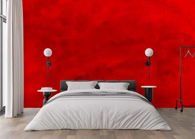 Abstract red watercolor background texture Wall mural