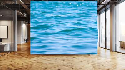 Blue sea water background texture Wall mural