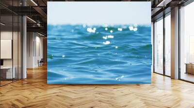 Blue sea water background texture Wall mural