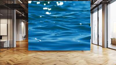 Blue sea water background texture Wall mural