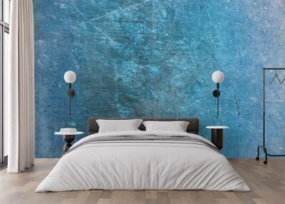 Grunge blue background Wall mural