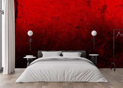 Grunge red background Wall mural