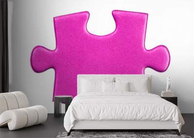 puzzle pieces on white background Wall mural