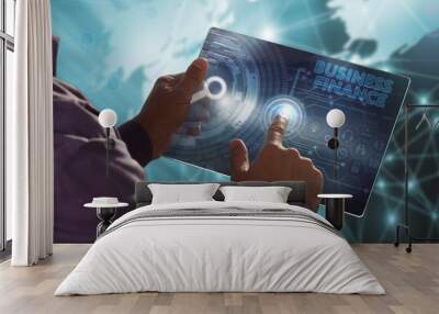 Business, Technology, Internet and network concept . Wall mural