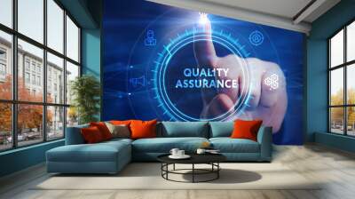 Business, Technology, Internet and network concept. Quality Assurance service guarantee standard. Wall mural