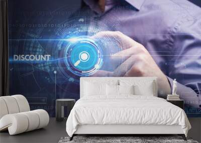 Business, Technology, Internet and network concept. Wall mural