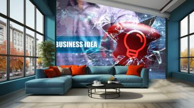 Business, Technology, Internet and network security. business id Wall mural