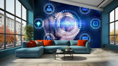 Internet, business, Technology and network concept. PROPERTY MANAGEMENT inscription, new business concept Wall mural