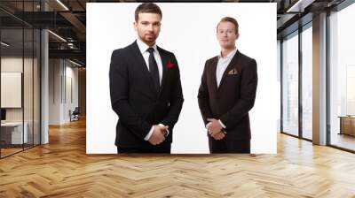 two businessman in negotiations Wall mural