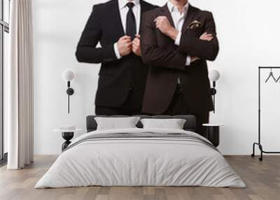 two businessman standing Wall mural