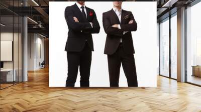 two businessman standing Wall mural