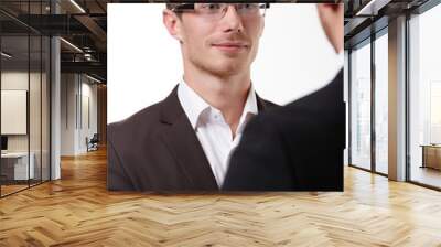 two businessman standing Wall mural