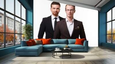 two businessman standing Wall mural