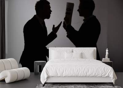 two businessmen arguing Wall mural