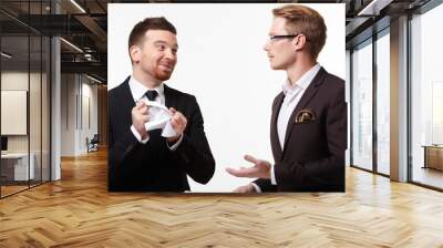 two businessmen arguing Wall mural