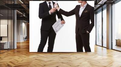 two businessmen arguing Wall mural