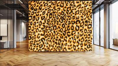 texture of close up print fabric striped leopard Wall mural