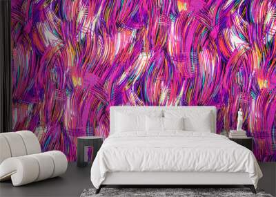 texture of print fabric striped line modern Wall mural