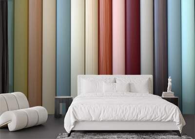 colored decorative stripes and slats. abstract background geometric texture Wall mural