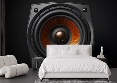 low-frequency audio speaker for listening to music. subwoofer. wideband sound system. Wall mural