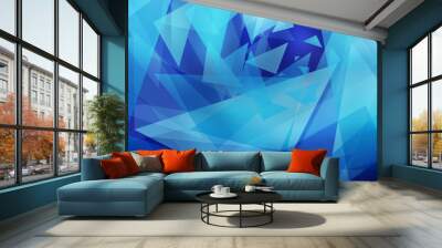 Dancing triangles Wall mural