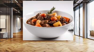 bowl of vegetable and beef stew Wall mural