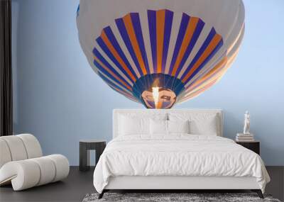 Hot air balloon with flame Wall mural