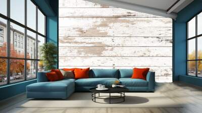 wood board white old style abstract background objects for furniture.wooden panels is then used.horizontal Wall mural