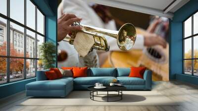 Trumpet performance at the concert Wall mural