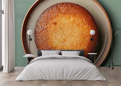 bread on a plate Wall mural