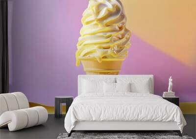 ice cream in a cone Wall mural