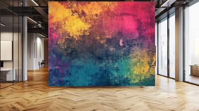 Vibrant background with different textures Wall mural