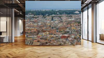 Aerial cityscape view of Rome, Italy Wall mural