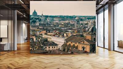 Panoramic view of Ancient Rome ruins Wall mural