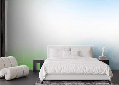 Abstract green blue particle wind Wall mural