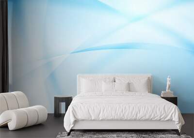 Abstract modern blue light ray background Wall mural