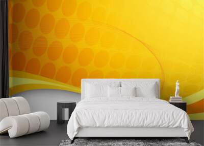 orange abstract hi-tech background Wall mural