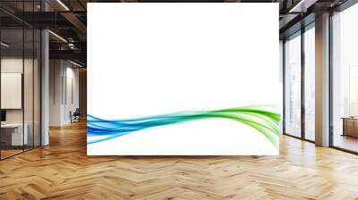 Smooth abstract bright fresh swoosh futuristic wave Wall mural