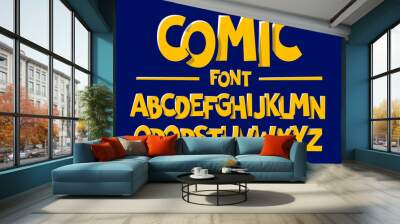 Comics style font  Wall mural