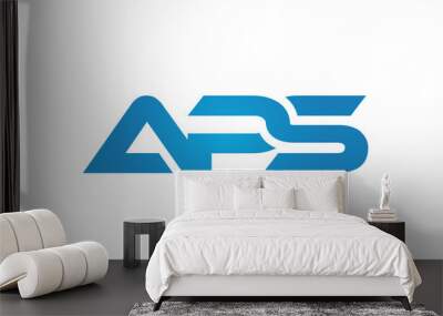 APS linked letters logo icon Wall mural