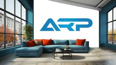 connected ARP Letters logo Design Linked Chain logo icon	 Wall mural