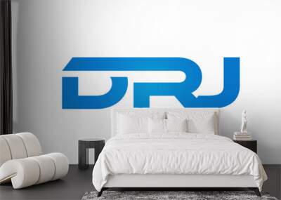 Connected DRJ Letters logo Design Linked Chain logo Concept	 Wall mural